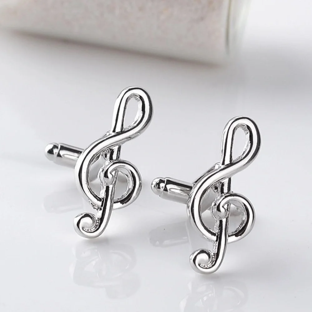 💥LAST ONE💥 NWT Silver Tone Musical Cuff Links